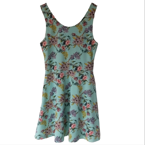 H&M DIVIDED floral print sleeveless dress Size US10/CA10 - Picture 1 of 8